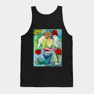 Ezra, Angel image part of an Angel oracle card deck – MeMoment angel cards Tank Top